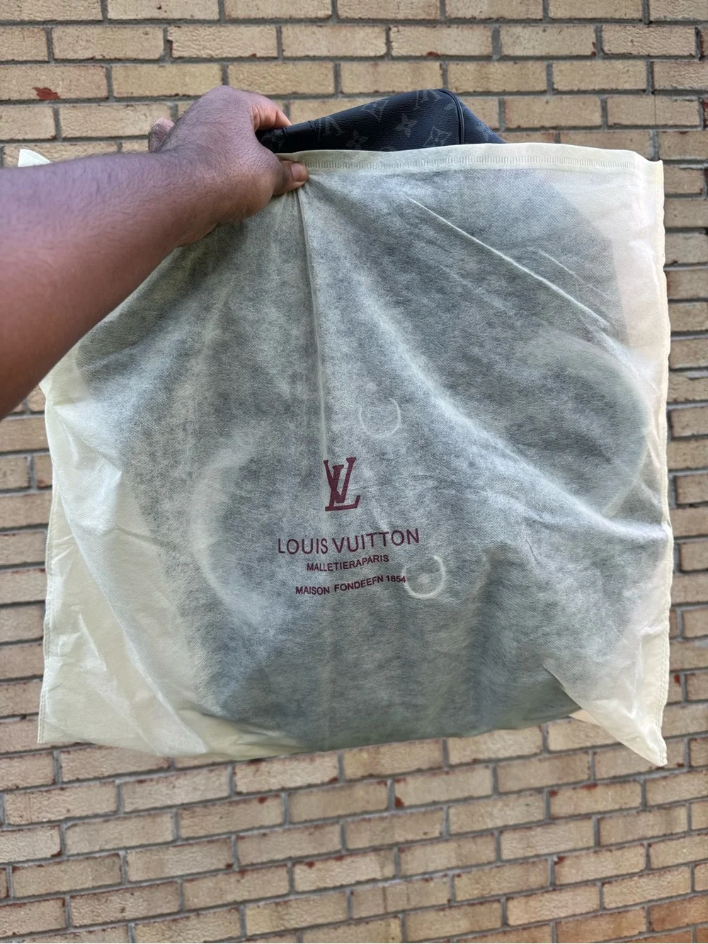 Louis Vuitton Monogram Canvas Tote Bag - Black